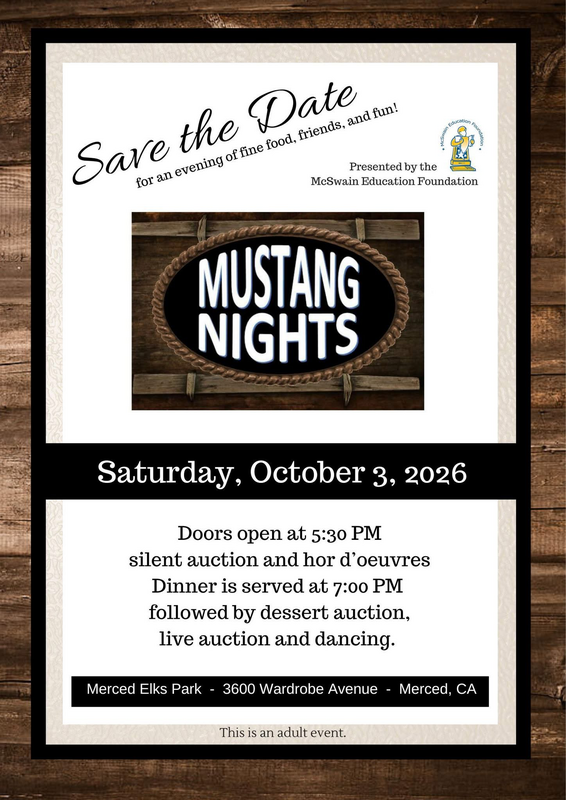 Mustang Nights event invitation for October 3, 2026