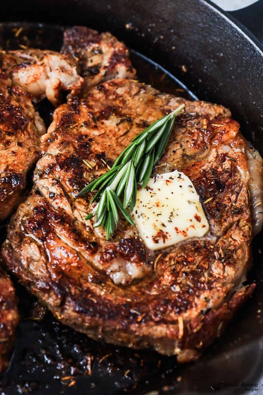 Ribeye steak dinner